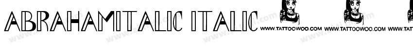 AbrahamItalic Italic字体转换